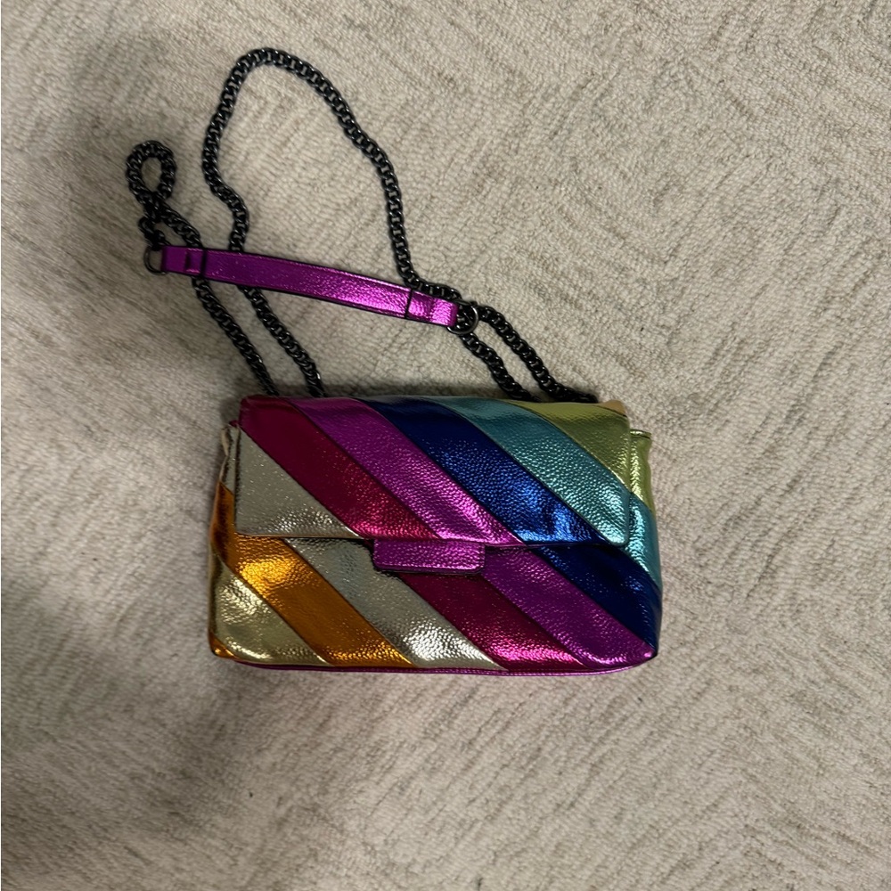 Multicolor Striped Women's Bag